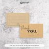 Card Cảm Ơn Giấy Kraft, Card Thank You chừa ghi nội dung