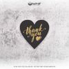 Tem dán Thank You hình trái tim Decal dán nhiều màu - nhãn dán thanks - tem cám ơn cho shop
