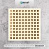 Tem số 1-100, nhãn dán số thứ tự 1-100, nhãn dán decal hình tròn