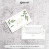Card Cám Ơn, Thank You Card, Thiệp Cảm Ơn - Mặt Họa Tiết Hoa Lá Vintage
