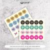 Tem thank you tròn 3cm nhiều màu - nhãn dán thank you - tem cảm ơn cho shop