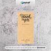 Tem Dán Hộp Carton Niêm Phong Sản Phẩm, Tem Cám Ơn Dán Niêm Phong Hộp Carton - Size 11x5.5cm - Giấy Decal Kraft - MVP