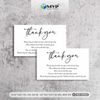Name Card cám ơn trắng đen, Phiếu cám ơn khách hàng giá rẻ - MS: 101