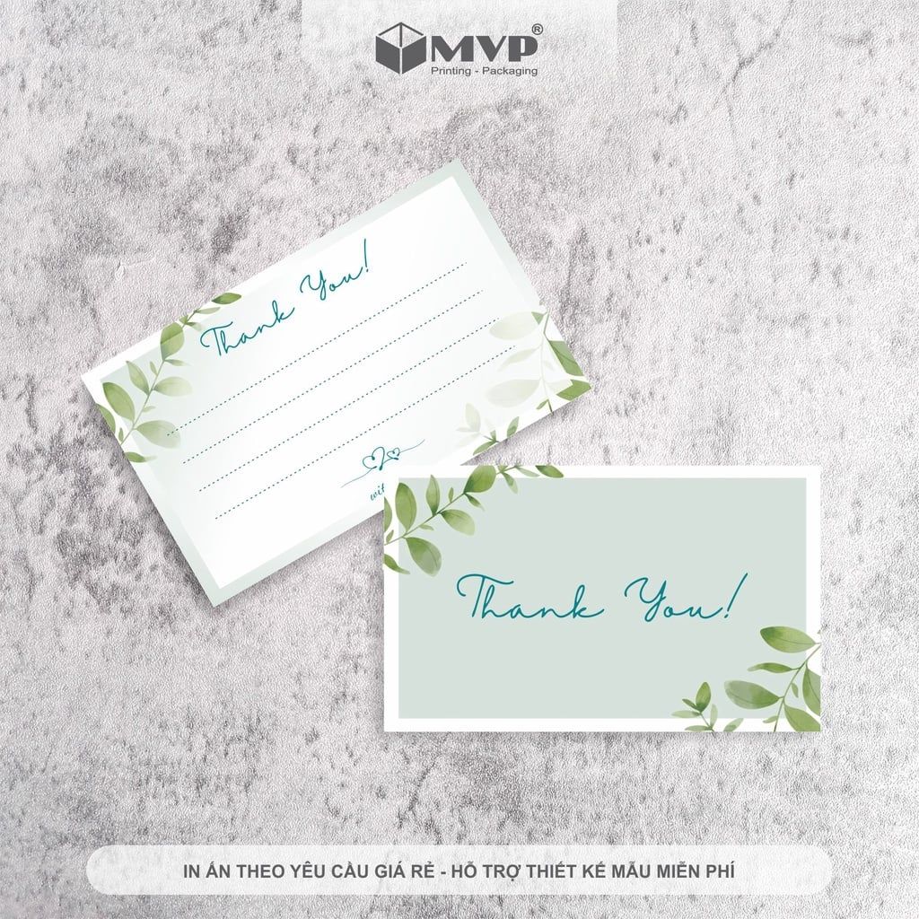 Card Cám Ơn, Card Thank You, Thiệp Cảm Ơn - thiệp thank you Vintage - MV04