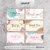 Card Cám Ơn IN 2 MẶT giấy C300, Card Thank You, Thiệp Cảm Ơn