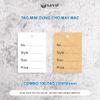 Tag Mini Dùng Trong Nhiều Mặt Hàng May Mặc, tag giấy KRAFT mini