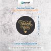 [DECAL NHỰA] Tem thank you dán trang trí chai nhựa - thủy tinh chống thấm nước cao cấp
