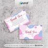 Card Cám Ơn In 2 Mặt, Card Thank You, Thiệp Cám Ơn - Giấy C300 Cán Màng Bóng