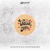 Ttem Thank You - nhãn dán thanks - tem cám ơn cho shop - tem dán decal kraft vintage