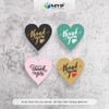 Tem dán Thank You hình trái tim Decal dán nhiều màu - nhãn dán thanks - tem cám ơn cho shop