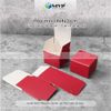 Hộp giấy mini màu đỏ đựng mỹ phẩm, hộp nước hoa chiết - hộp giấy đen ivory 350 cán mờ(4x4x3)cm