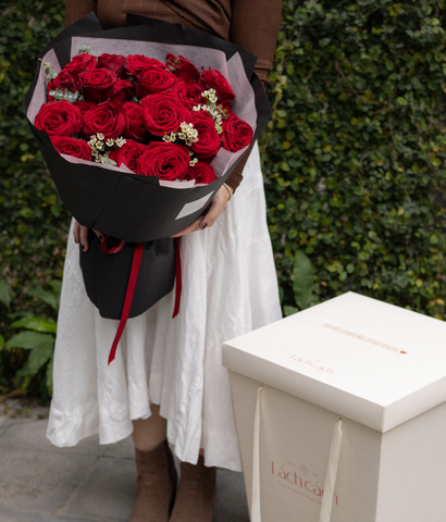 A Sweet Surprise 30 bông hồng đỏ