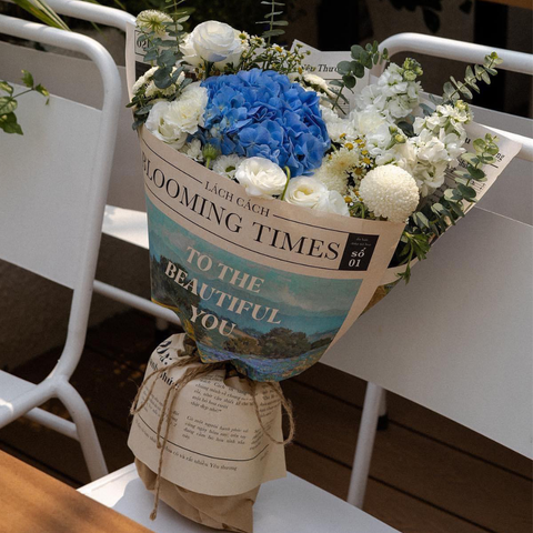 Bó Blooming times tú cầu xanh dương