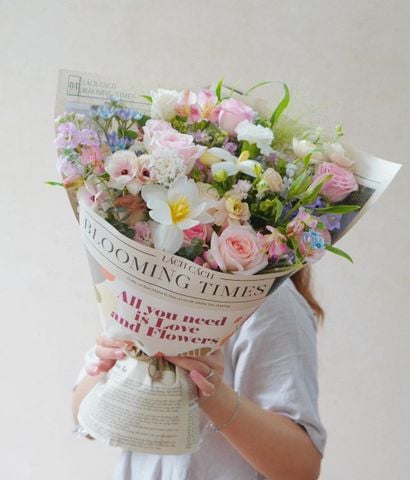 Bó Blooming times hồng ohara mix tulip