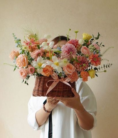 Giỏ Hàn quốc hồng shimmer mix