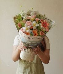 Bó Blooming times hồng shimmer