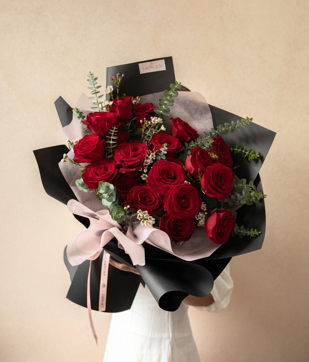 Bó hoa 20 bông hồng đỏ