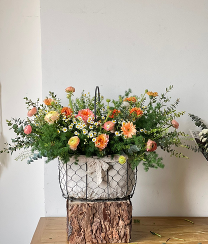 Giỏ sắt cam spirit