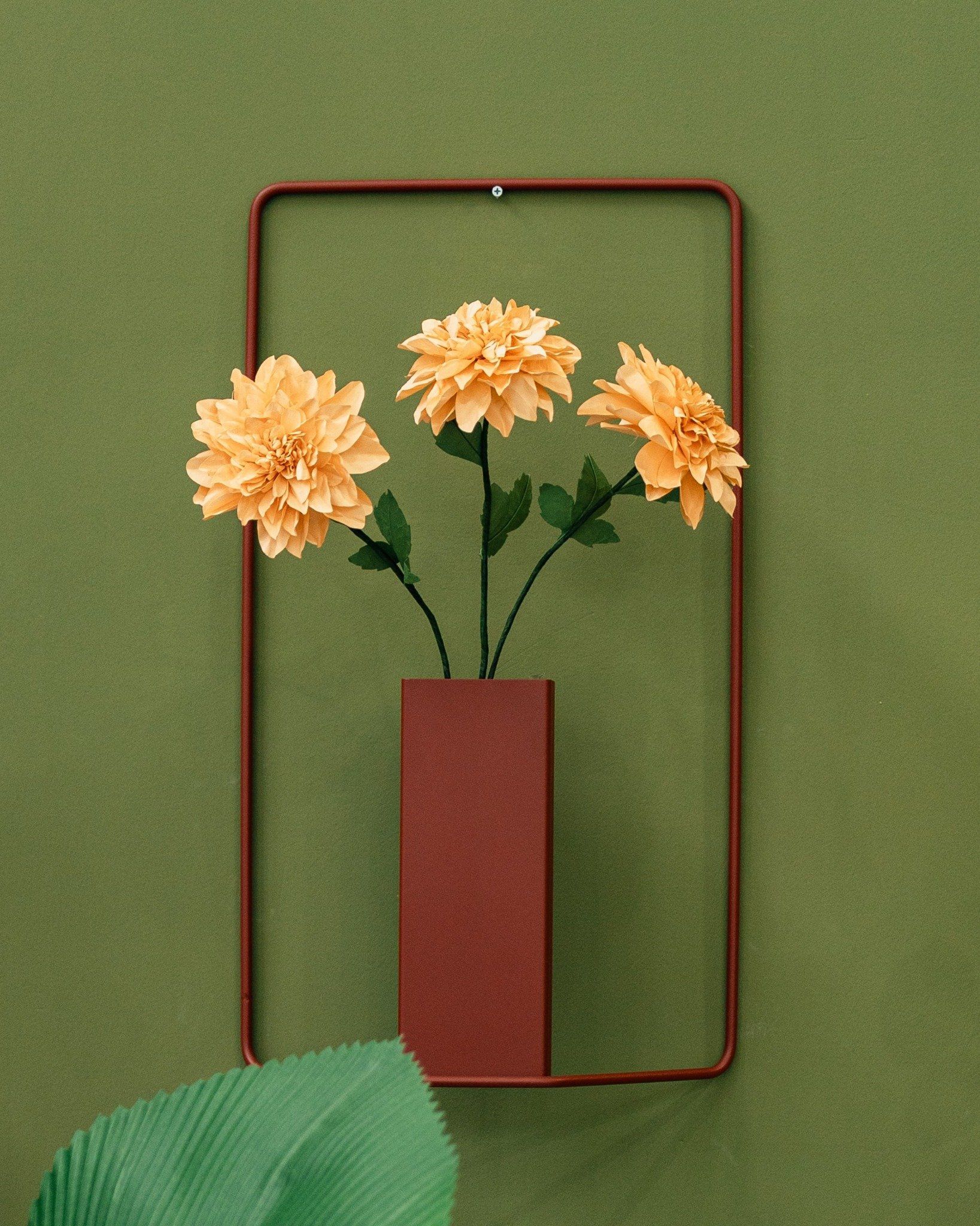  DAHLIA Paper Flower + ITAC Vase 