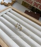  Nhẫn AB1013 Ngọc Trai Nước Mặn Akoya Biển Nhật Size Hạt 6mm: Tinh Xảo, Freesize - Chế Tác Bạc S925 phủ Bạch Kim Cao Cấp 