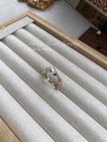  Nhẫn AB1013 Ngọc Trai Nước Mặn Akoya Biển Nhật Size Hạt 6mm: Tinh Xảo, Freesize - Chế Tác Bạc S925 phủ Bạch Kim Cao Cấp 