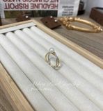  Nhẫn AB1013 Ngọc Trai Nước Mặn Akoya Biển Nhật Size Hạt 6mm: Tinh Xảo, Freesize - Chế Tác Bạc S925 phủ Bạch Kim Cao Cấp 
