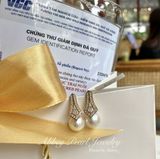  Bông tai AB2036 Ngọc Trai VIP 10-11mm - Sự Kết Hợp Hoàn Hảo Của Vàng 10k Và Đá Moissanite Lấp Lánh 