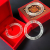 Vòng tay bản đũa đá thạch anh trắng