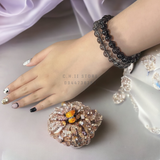  Vòng đá thạch anh tóc đen 