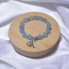 Vòng đá aquamarine mix bạc 925