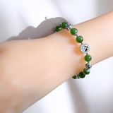  Vòng đá ngọc bích mix bạc 925 