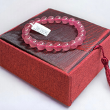  Vòng đá thạch anh dâu tây hồng 