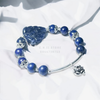 Vòng đá Lapis Lazuli mix hồ ly và bạc 925