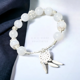  Vòng đá mặt trăng mix bạc 925 