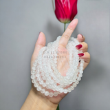  Chuỗi thạch anh ưu linh trắng 