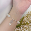 Vòng đá Moonstone mix bạc