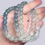  Vòng đá Fluorit xanh trắng 