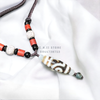  Dây đeo cổ mặt Dzi Bead 2 mắt 