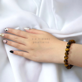  Vòng đá mắt hổ nâu vàng 