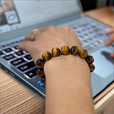  Vòng đá mắt hổ nâu vàng 