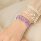  Vòng đá Kunzite hồng tím 