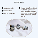  Dây đeo cổ mặt Dzi Bead 1 Mắt Núi và Dzi Quý Nhân 