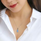  Mặt dây chuyền tỳ hưu aquamarine 