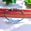 Dây đeo tay ngữ điếu, hoa mẫu đơn Aquamarine