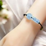  Dây đeo tay ngữ điếu, hoa mẫu đơn Aquamarine 