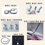  Mặt dây chuyền hồ ly aquamarine 