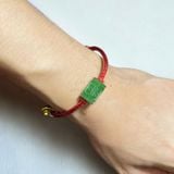  Dây đeo tay lu thống ngọc bích chạm khắc 