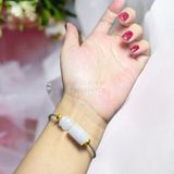  Dây đeo tay lu thống và túi tiền cẩm thạch trắng 