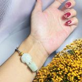  Dây đeo tay lu thống và hồ ly cẩm thạch trắng xanh 