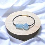  Dây đeo tay lu thống và túi tiền Aquamarine 